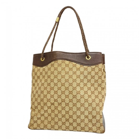 Gucci tote bag in brown GG canvas for women - Picture 1 of 10